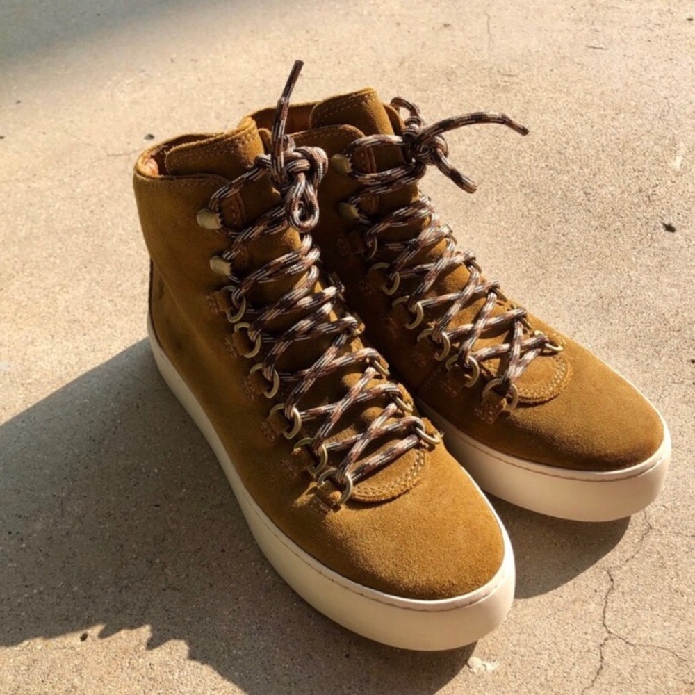 Frye lace up boots